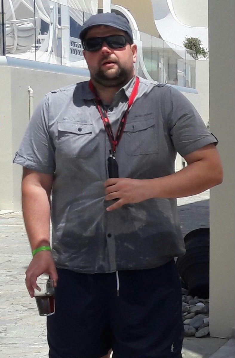 Michał Kocik przed zmianą, ponad 130 kg